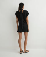 Ardea Tie Neck Mini Dress