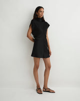 Ardea Tie Neck Mini Dress