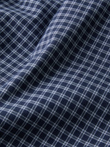 Derek Rose Braemar Brushed Cotton Lounge Trousers - Navy Check