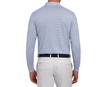 The Burke Shirt - Heathered Pacific Blue/White