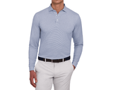 The Burke Shirt - Heathered Pacific Blue/White