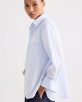 Next Morning Shirt in Superfine Cotton - Baby Blue