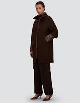 Ecowool Cocoon Coat W/ Removable Nylon Sleeves