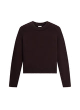 Charles Cashmere Crew Neck Sweater - Dark Malbec
