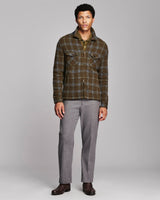 Billy Reid Numajiri Plaid Knit Jacket - Green Multi