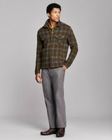 Billy Reid Numajiri Plaid Knit Jacket - Green Multi