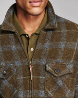 Billy Reid Numajiri Plaid Knit Jacket - Green Multi