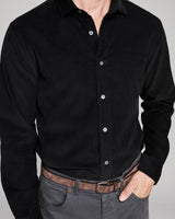 Billy Reid Corduroy Cedar Shirt - Black
