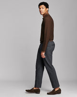 Long-Sleeve Step Jacquard Sweater Polo - Oak Hall