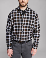 Billy Reid Block Check Tuscumbia Classic Shirt - Black Multi