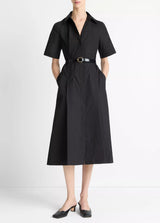 Short Sleeve Shirt Dress - Oak Hall