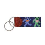 Key Fob - Dancing Bears (Navy)