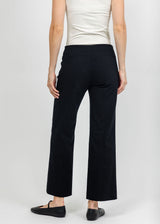 Elliott Lauren Control Stretch Wide Leg Pant with Grommets - Black