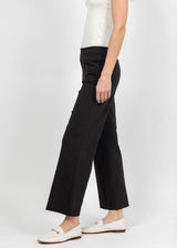 Elliott Lauren Control Stretch Wide Leg Pant with Grommets - Chocolate