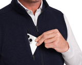 The Ashby Vest - Heathered Dark Navy