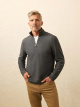 Textured Knit Quarter Zip - Oak Hall