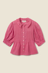 Jess Blouse Rosehip Gingham