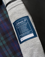 Del Mar Plaid Knit Sport Coat - Black