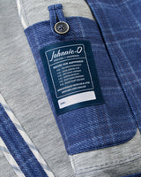 Donington Plaid Knit Sport Coat - Lapis