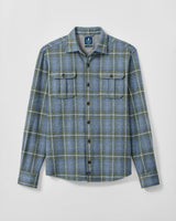 Labrador Tartan Lodge Shirt - Laguna Blue