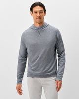 Cotton Blend Hoodie - Navy