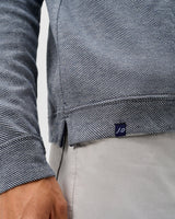 Cotton Blend Hoodie - Navy