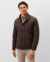Juno Quilted Snap Jacket - Cocoa