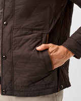 Juno Quilted Snap Jacket - Cocoa