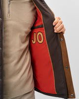 Juno Quilted Snap Jacket - Cocoa