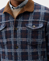 Sherpa Lined Shacket - Navy