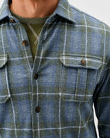 Labrador Tartan Lodge Shirt - Laguna Blue