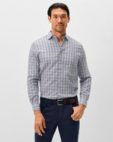 Natural Performance Button Down Shirt - Highland Pane - Kona
