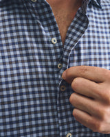 Top Shelf Cotton Button Down Shirt - Amalfi Gingham - Lake