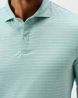 Performance Featherweight Long Sleeve Polo - Track Stripe - Sublime
