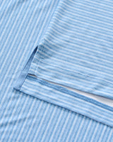 Performance Featherweight Long Sleeve Polo - Track Stripe - Sailor