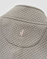 Rockwells Diamond-Quilted Henley Pullover - Smoke