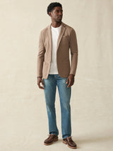 Inlet Knit Blazer - Walnut Melange