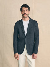 Inlet Knit Blazer - Black Sky Melange