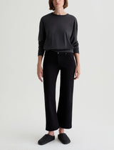 AG Jeans Saige Wide Leg Crop - Super Black