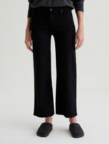 AG Jeans Saige Wide Leg Crop - Super Black