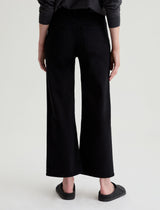 AG Jeans Saige Wide Leg Crop - Super Black