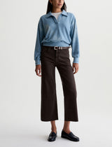 AG Jeans Saige Wide Leg Crop Jean - Sulfur Burnt Umber