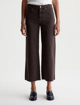 AG Jeans Saige Wide Leg Crop Jean - Sulfur Burnt Umber