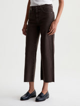 AG Jeans Saige Wide Leg Crop Jean - Sulfur Burnt Umber