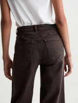 AG Jeans Saige Wide Leg Crop Jean - Sulfur Burnt Umber