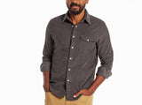 Criquet Corduroy Pearl Snap - Charcoal