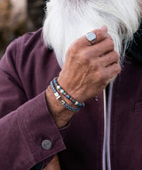 Pig & Hen Catena Foxtail - Navy/Silver
