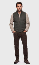 Arena Cashmere Vest - Dark Olive