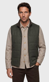 Arena Cashmere Vest - Dark Olive