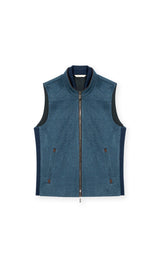 Arena Cashmere Vest - Blue